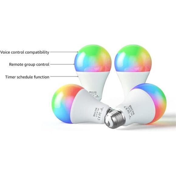 Smart LED Light Bulbs 150W Equivalent, 1600LM 16W Alexa Light Bulbs, A19 E26 - Picture 11 of 14